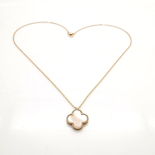 Collier Collier trèfle en or rose & nacre 58 Facettes