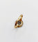 Bague cible antique or 18k diamants taille roses (circa 1920) 58 Facettes A06337
