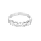 Bague 55 Alliance or blanc et diamants 58 Facettes ENG11286