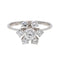 Bague 57 Bague Marguerite Or blanc Diamant 58 Facettes 3754276CN
