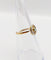 Bague 51 Petite bague Art Nouveau or jaune et pierre verte (circa 1910) 58 Facettes A06017