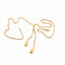 Collier Collier or jaune 2 motifs olives allongées 58 Facettes