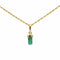 Collier Collier Pendentif or jaune et émeraude 58 Facettes 240252R-240253R