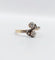 Bague 54 Bague toi et moi antique or jaune, platine et diamant 58 Facettes A05710