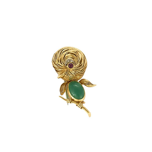 Broche Van Cleef & Arpels Rare Broche Oisillon 58 Facettes FOU11983