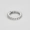Bague 53 Bague souple en or blanc et diamants 58 Facettes JRW0021-53
