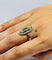 Bague 58 Bague Art Déco en or avec accents de platine, sertie d'une émeraude naturelle et de 28 diamants. 58 Facettes E14