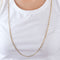 Collier Chaine Gourmette 58 Facettes LP689-LP690