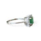 Bague 56 Bague émeraude diamants or blanc 58 Facettes