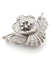 Broche Broche vintage en platine avec diamant naturel taille européenne et diamants taille huit huit 58 Facettes