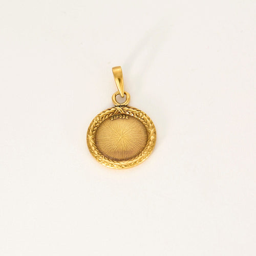 Pendentif AUGIS - Pendentif ancien médaille d’amour en or jaune 750 58 Facettes LP900/BET