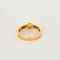 Bague 53.5 Bague or jaune, diamant et rubis de syhtèse calibrés 58 Facettes SOI31412