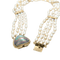 Collier Collier ras de cou or jaune et blanc - Perles de culture baroque 58 Facettes 1.0000711/2