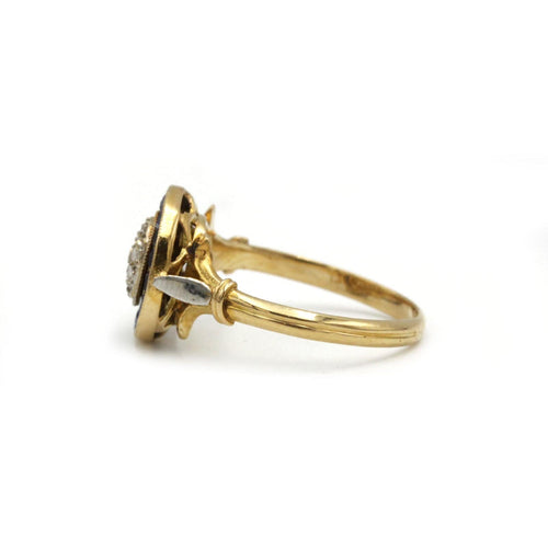 Bague 51 Bague Art Deco - Or, Diamants & Saphirs 58 Facettes 250321R