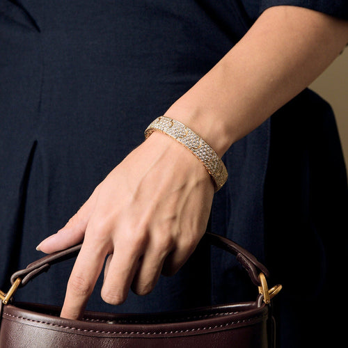 Bracelet CARTIER - Arcadie - Bracelet or jaune et diamants 58 Facettes JR02