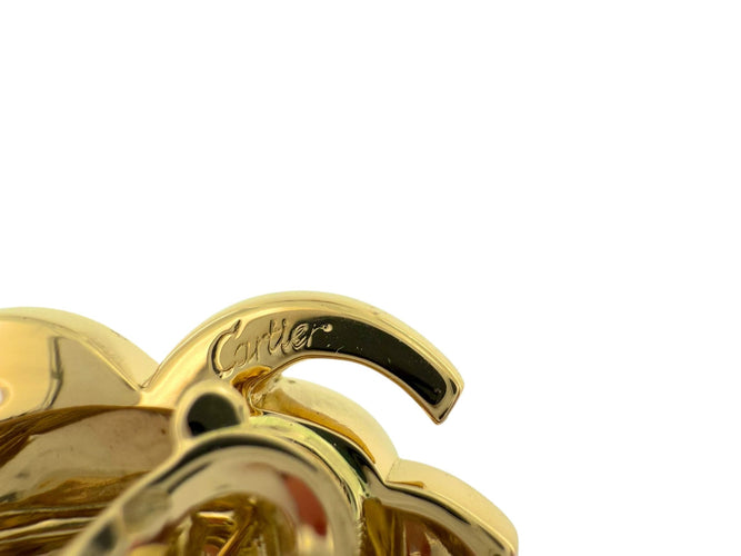 Boucles d'oreilles Boucles d'oreilles "Scarabée" en or jaune de Cartier 58 Facettes