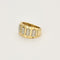Bague 53 Bague en or jaune et or gris , diamants 58 Facettes CAN12052