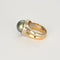 Bague 51 Bague or jaune et or blanc, perle et diamants 58 Facettes 240792