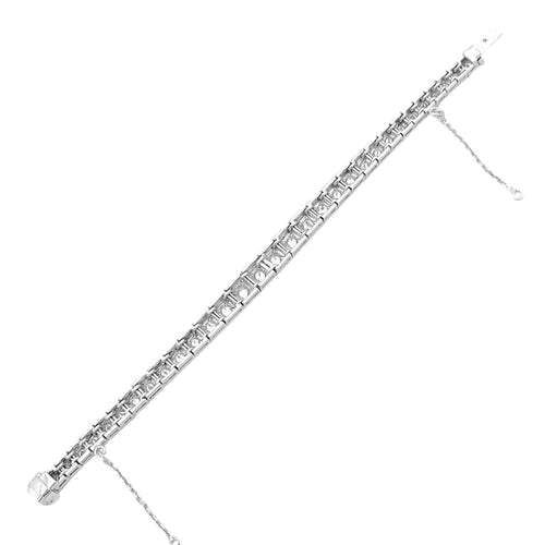 Bracelet Bracelet ligne en or blanc, 4 carats de diamants. 58 Facettes 34994