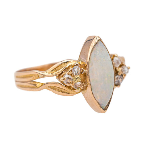 Bague 52 Bague Or rose Opale, Diamant 58 Facettes 3877323CN