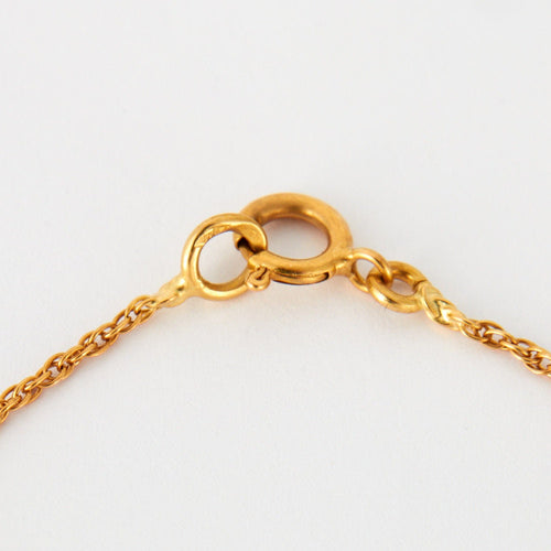 Collier Collier or jaune perle/saphirs/rubis/émeraudes 58 Facettes