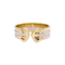 Bague 53 Bague Cartier, "Double C", trois tons d'or 58 Facettes 34388