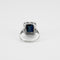 Bague 55 Bague Platine Saphir Diamants 58 Facettes 8477