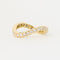 Bague ALLIANCE DIAMANTS VAGUE EN OR JAUNE 18K 58 Facettes 0