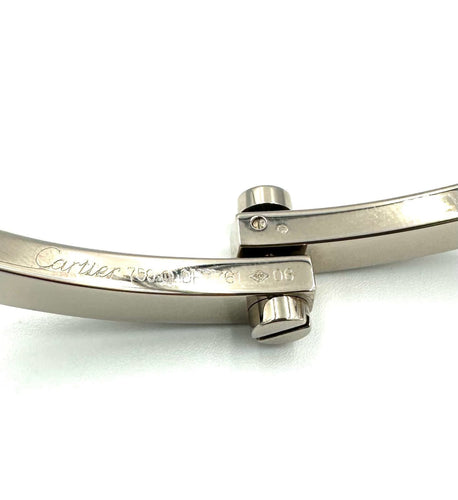 Bracelet CARTIER. Bracelet "Menottes" or blanc 18K 58 Facettes