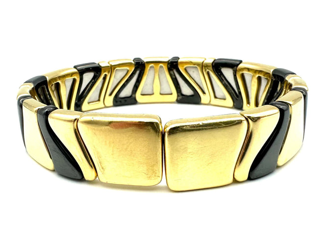 Bracelet MARINA B. Bracelet or 18K et émail 58 Facettes
