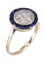 Bague 56 BAGUE ART DÉCO SAPHIRS BLEUS ET BLANCS 58 Facettes 087311