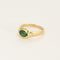 Bague 50,5 Bague en or jaune, émeraude et diamants 58 Facettes COMP0989