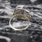 Bague 53 Bague Cible Art déco or blanc et diamants 58 Facettes