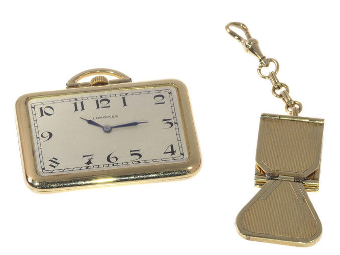 Montre Sophistication d'une montre de poche vintage : la merveille en or de Longines de 1918 58 Facettes 21092-0209