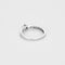 Bague Solitaire en or blanc et diamants