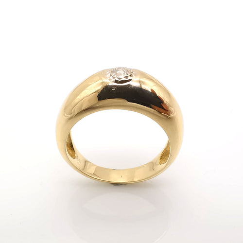 Bague 47 Bague en or jaune et diamant 58 Facettes