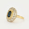 Bague 52.5 Bague pompadour saphir et diamants 58 Facettes 127210110172