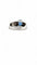 Bague 51 Bague en or blanc saphir et diamants 58 Facettes