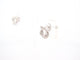 Boucles d'oreilles boucles d'oreilles POIRAY tresse or blanc 18k diamants puces s 58 Facettes 266253