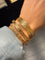 Bracelet 4 Bracelets joncs ciselés en or jaune 58 Facettes 1.0001394/2