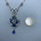 Collier Collier en or jaune argent diamants saphirs émeraudes 58 Facettes