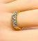 Bague 55 Bague jonc en or jaune 18 carats sertie de 5 diamants, vers 1900 58 Facettes AB512