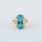 Bague 55 Bague Or Jaune Topaze 58 Facettes