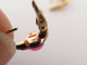 Boucles d'oreilles boucles d'oreilles POMELLATO m'ama non m'ama or rose grenat diamants 58 Facettes 266327