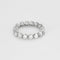 Bague 51 Bague souple en or gris et diamants 58 Facettes JRW0023
