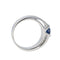 Bague 55 Bague diamants et saphir 58 Facettes 4022