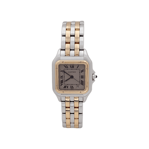Montre Montre Cartier, "Panthère", acier, or. 58 Facettes 34383