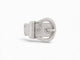vintage bague HERMES boucle de ceinture t51 en argent 6.9gr  buckle