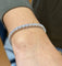 Bracelet Rivière de diamants exceptionnelles , or blanc 18 carats 58 Facettes