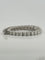 Bracelet Rivière de diamants exceptionnelles , or blanc 18 carats 58 Facettes